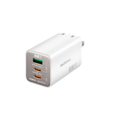 MICRODIA SMARTCube™ Nano 65W GaN Pro Wall Charger, 3-Port, USB-C PD3.0 + USB-A QC3.0